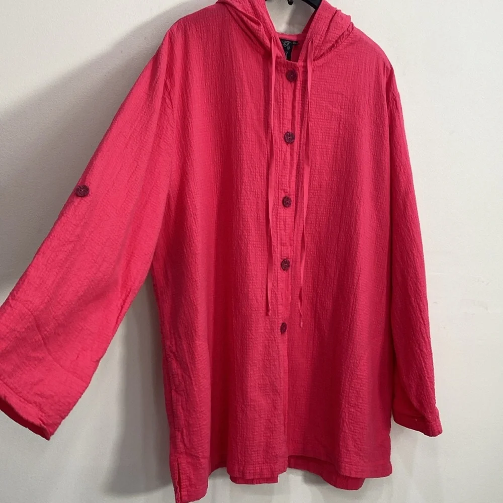 Focus Casual Life Cotton Button Front top XL - Picture 5 of 11